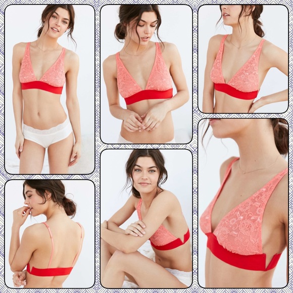 UO OFU V-Side Lace Triangle Bralette - Picture 4 of 4